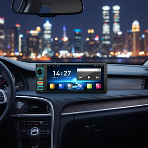 เครื่องเล่น MP5 แบบ Single Din สำหรับรถยนต์ หน้าจอพับเก็บได้ รองรับ Wireless Carplay BT FM เครื่องเล่นเสียงและวิดีโอในรถยนต์ สำหรับรถยนต์ทั่วไป - Product Image 2
