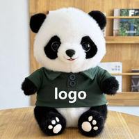 Peluche Panda Personnalisée avec Logo, Poupée Panda Rembourrée Personnalisée avec Sweat à Capuche, Cadeau Mascotte Kawaii, Broderie Personnalisée OEM Vente en Gros