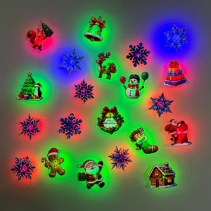 Linda Lámpara Nocturna Luminosa 3D de PVC con Dibujos Animados, Adhesivo de Pared Brillante de Doble Uso y Adorno Creativo para Decoración de Pared - Product Image 2