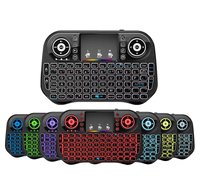 Mini clavier sans fil rétroéclairé I10 2,4 GHz, télécommande intelligente pour Android TV Box I10, souris aérienne rétroéclairée