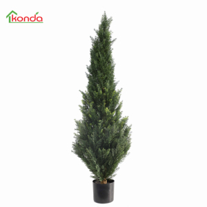 Árbol artificial de ciprés, plantas verdes <span class=keywords><strong>en</strong></span> <span class=keywords><strong>maceta</strong></span> - Product Image 3