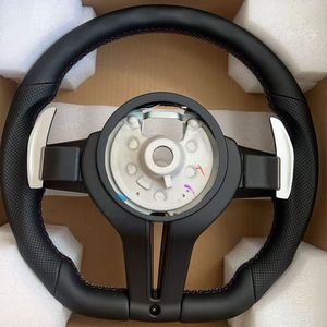 Volant en cuir adapté aux modèles <span class=keywords><strong>BMW</strong></span> F30 F32 F10 F11 F12 F15 F31 F20 F25 F22 F36 F33 F05 F90 E90 E87 E71 - Product Image 6