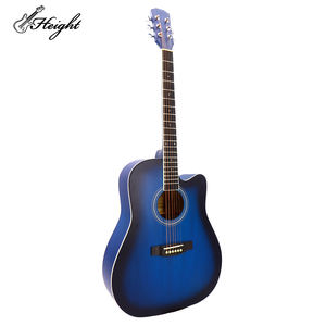 <span class=keywords><strong>Guitare</strong></span> acoustique en tilleul de 40 pouces <span class=keywords><strong>à</strong></span> haute brillance pour les débutants Conception en coupe pour un jeu <span class=keywords><strong>facile</strong></span> - Product Image 3