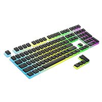 Fabrikpreis 108-Tasten PBT-Material Gaming Mechanische Tastatur mit Pudding-Keycaps