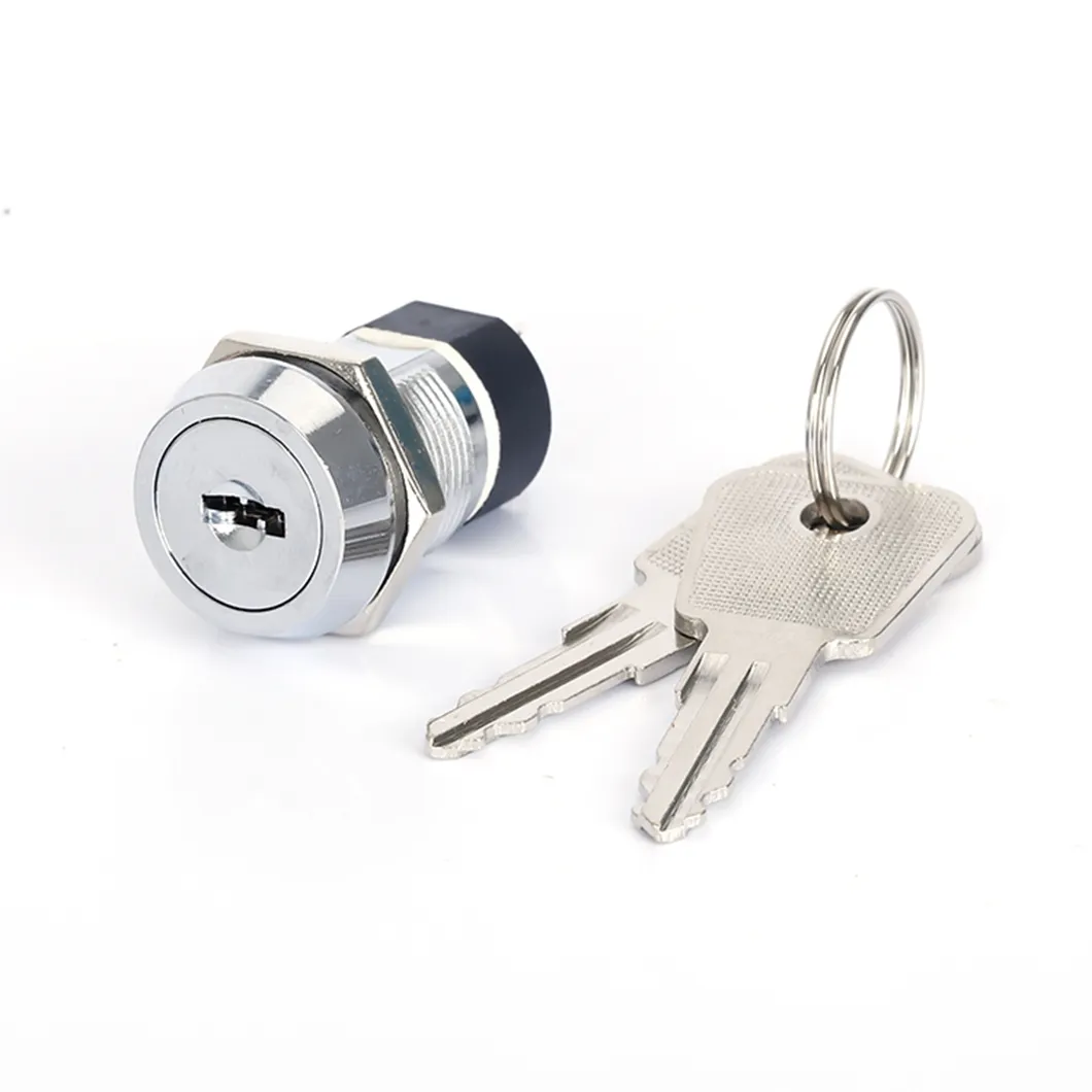 IBK-366 hole size 16mm miniatura push locks combinação fechadura elétrica interruptor com chave