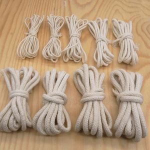 Cotton Rope <b>Cord</b> String for Shoes Bags Garments 2-4 mm Natural Color Round Drawstring <b>Braided</b> Rope Custom 5-10mm <b>Cord</b> - Product Image 6