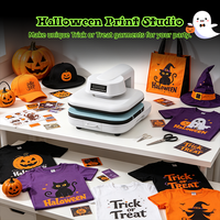 Presse à chaud haute puissance ZYJJ 38x38cm pour la création de bannières d'Halloween et le transfert thermique sur textile