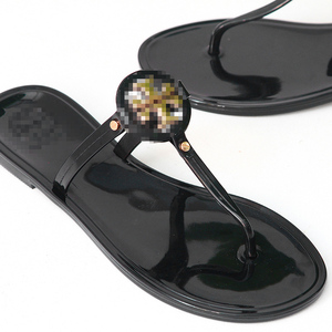 Sandali Casual <span class=keywords><strong>di</strong></span> <span class=keywords><strong>Marca</strong></span> <span class=keywords><strong>di</strong></span> Lusso per Ragazze, <span class=keywords><strong>Ciabatte</strong></span> Estive Piatte da Spiaggia in PVC per Donne e Signore - Product Image 2