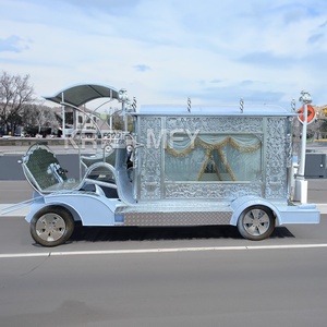 Charrette funéraire à chevaux, chariot électrique pour cercueil en acier, charrette funéraire à chevaux et carrosse funéraire pour cimetière - Product Image 4