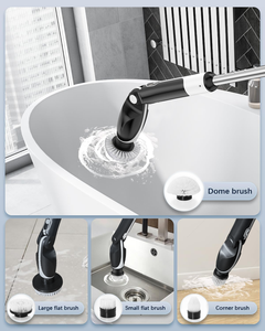 Cepillo de Limpieza Eléctrico Giratorio, Cepillo Eléctrico con 4 Ángulos Ajustables para Ducha - Product Image 5
