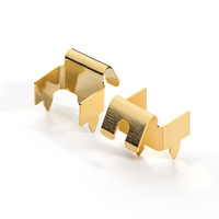 Matériel de fixation pour embases universelles à clip à ressort, embases de conversion, clips à ressort irréguliers, en acier inoxydable, emboutissage profond