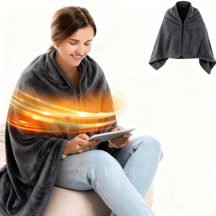 Electric USB Heated Blanket Shawl Multifunctional