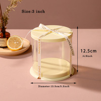 Boîte à gâteau pliable de qualité alimentaire, petite, ronde, carrée, trapézoïdale, 2/3/4 pouces, style Noël, pour boulangerie commerciale, fêtes et occasions spéciales