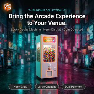 ZDYS Distributeur de capsules lumineuses néon Gacha, machine à monnayeur de qualité commerciale pour la vente au détail - Product Image 1