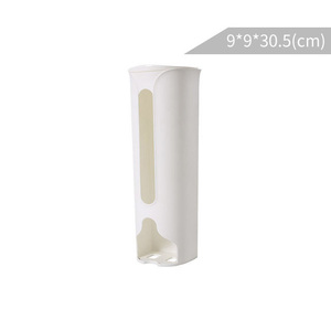 QINLAN Scatola <span class=keywords><strong>Porta</strong></span> <span class=keywords><strong>Sacchetti</strong></span> per Rifiuti da Cucina Facile da Montare a Parete, Supporto per <span class=keywords><strong>Sacchetti</strong></span> in Plastica PP Facile da Pulire 9x9x30.5cm - Product Image 2