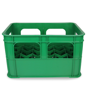 24 Fles Glazen Biersap Fles Opslag En Transport Krat Stapelbare Plastic Bierfles Krat - Product Image 3