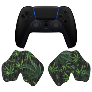 PlayVital Green Weeds - Almohadillas de Goma Suave con Textura Profesional Antideslizantes y Absorbentes del Sudor para el Control de PS5 - Product Image 3