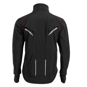 Men's Black <b>Stand</b> Collar Zipper <b>Cycling</b> Jacket Reversible Waterproof Windproof Breathable Quick Dry Eco-Friendly Sporty Autumn - Product Image 3