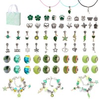 Kit de Pulseras DIY de Aleación con Diseño de Unicornio Rosa de 67 Piezas para Niños, Set de Componentes de Joyería, el Más Vendido
