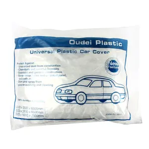 Made in China transparent Car Cover PE Disposable Auto clear plastic car covers / car hood covers