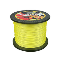 Ligne de pêche flottante en PE tressée à 8 brins avec double nœud, haute résistance, durable, écologique, légère et colorée pour la rivière