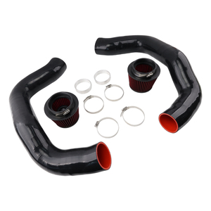 Sistema de Admisión de Aire Frío de Aluminio AOSU (Negro + Rojo) para M5 M8 M550i XDrive 4.4L V8 Twin Turbo AIM105-BK-RD (2020+) - Product Image 1