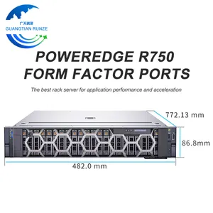Hot Sale New PowerEdge R750 Server With Xeon 6346 Maximum Memory Capacity Of 64GB