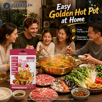 Yunnan Dai-stijl Passievrucht Gouden Soep Hot Pot Basis Tomat Pompoen 200g Aanpasbaar 10 Maanden Houdbaarheid voor Restaurant OEM