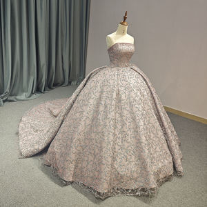 ชุดเดรส6742ราตรีลูกไม้ปักเลื่อมไข่มุกหรูหราสำหรับเด็กผู้หญิง - Product Image 3