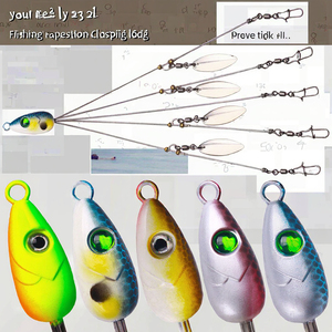 Vente en gros SS105 Acier inoxydable Alabama Rig 22cm Pliable Jig Head Parapluie Rig 5 Bras Portable Basse Pêche Lac Rivière - Product Image 2
