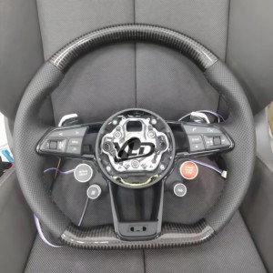 YLD พวงมาลัยสปอร์ตวัสดุคาร์บอนไฟเบอร์แท้สำหรับ Audi R8 Q50 G35 A4 A3 A5 A6 S3 S4 S5 RS3 <span class=keywords><strong>A7</strong></span> RS6 A8ชิ้นส่วนรถยนต์ - Product Image 3
