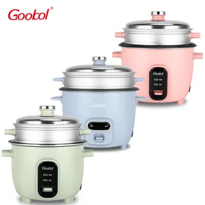 Hot Selling 1.8L Personal Mini Rice Cooker Stainless Steel Drum Electric Rice Cooker With Non Stick Coating Inner Pot