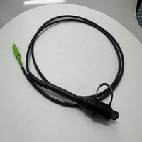 Kabel Drop datar luar ruangan FTTH serat optik kabel Drop MINI SC Adapter MPO kabel patch
