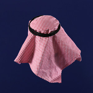 Pañuelo para la Cabeza de Lujo con Diseño Árabe de Oriente Medio, Personalizado, a Cuadros Rojos, para Mascotas, Perros y Gatos, Accesorios para Fotos, para Todas las Estaciones - Product Image 4