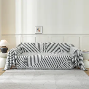 Selimut permadani mewah desain Modern, selimut untuk Sofa, selimut penutup Sofa ramah kulit