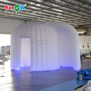 Photomaton gonflable lumineux à LED RVB, fête de mariage, club rond, <span class=keywords><strong>cube</strong></span> LED gonflable, photomaton 360° - Product Image 2