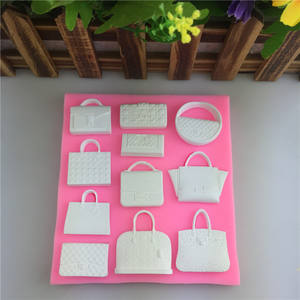 11 tipos de bolsos de mano <span class=keywords><strong>para</strong></span> decoración de <span class=keywords><strong>pasteles</strong></span> y magdalenas, bolsos de mano, monederos de silicona, molde de Fondant <span class=keywords><strong>para</strong></span> dulces, arcilla polimérica, molde de vela - Product Image 4