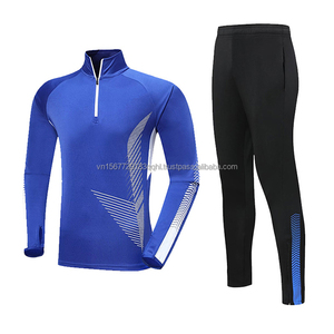 Conjunto Deportivo de Otoño-Invierno con Estampado, Jersey de Fútbol de Manga Larga con Media Cremallera y Pantalones Largos para Hombres, Niños y Adultos, para Entrenamiento Deportivo y Fitness al Aire Libre - Product Image 2