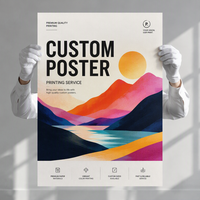 Servicio de Impresión de Pósters Personalizados de Alta Calidad con Certificación FSC, Impresión Profesional a Todo Color, Fabricación de Pósters de Gran Formato para Decoración de Paredes