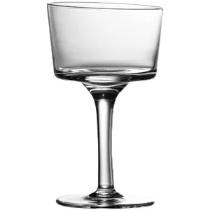 Buatan tangan gelas minum cangkir berkaki 6oz mencicipi gelas anggur mewah kustom cocktail pencampuran tinggi martini kaca