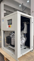 Compresseur d'air à spirale sans huile YiBang 5,5 kW 560 L/min 8 bars 380 V 50 Hz avec séchage par membrane et conversion de fréquence à aimant permanent, réservoir 24 L