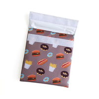 Sac de pique-nique réutilisable vintage pour sandwichs, isotherme, lavable, de qualité alimentaire, imprimé, personnalisable en polyester