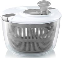 Grote Salade Spinner Met Deksel 5 Qt Capaciteit Handmatige Groentedroger Met Dubbel-Lock Sla Spinner Groentedroger Fruitwasmachine
