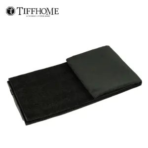 Tiff Home High Quality Wholesale 240*70cm Dark Green Cotton Linen Throw Blanket For Home Sample Room Hotel