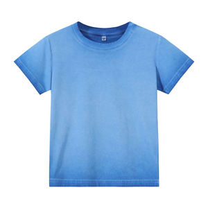 240g Camiseta recortada para mujer Algodón lavado, American Retro, Two-Tone Ombre Y2K - Product Image 1