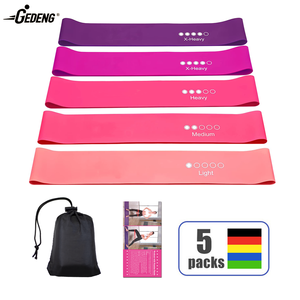 GEDENG Mini pita resistensi <span class=keywords><strong>Loop</strong></span> TPE grosir Logo kustom lateks alam kualitas tinggi peregangan kuat Set 5 lateks - Product Image 1