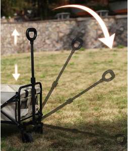 Chariot de camping pliable à quatre roues pour l'extérieur, chariot de plage avec personnalisation OEM pour les activités de plein air - Product Image 4