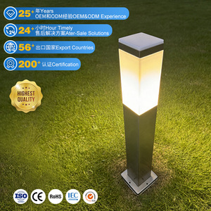 Lámpara LED para Jardín, Minimalista, Moderna, Impermeable, Forma Geométrica, 50000 Horas de Duración, para Villas, Parques y Caminos - Product Image 1