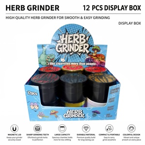 Portable 4 Piece Design Metal <b>Grinder</b> Zinc Alloy 40mm Small Size Tobacco <b>Herb</b> Spice <b>Grinder</b> - Product Image 1