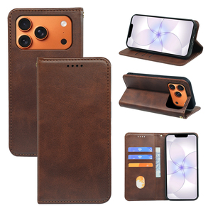 Funda Tipo Cartera con Tapa Magnética para <span class=keywords><strong>iPhone</strong></span> 18 Pro Max, 17e, 16, 16e, 15 Pro, 14, <span class=keywords><strong>iPhone</strong></span> 17 Pro, de Cuero, <span class=keywords><strong>Precio</strong></span> de Fábrica - Product Image 1